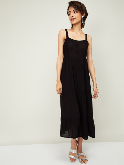 

Ginger by Lifestyle Women Black Solid A-Line Dress