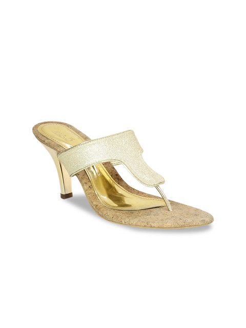 

Inc 5 Women Gold-Toned Solid Sandals