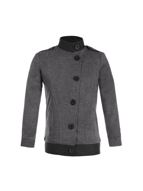 

naughty ninos Girls Grey Solid Sweatshirt