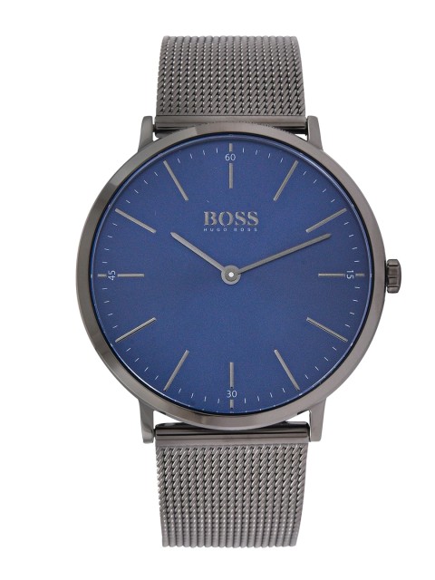 

Hugo Boss Men Blue & Silver-Toned Analogue Watch 1513734