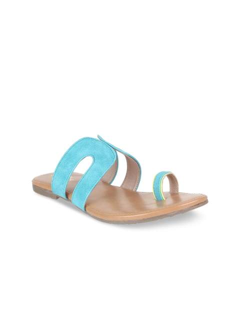 

STEPpings Women Blue Solid One Toe Flats