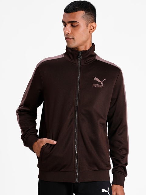 

Puma Men Brown Printed Bomber Track Jacket