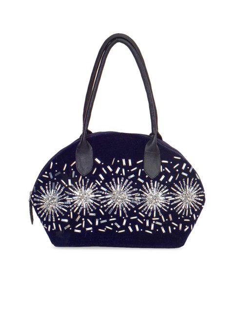 

Diwaah Navy Blue Embellished Shoulder Bag