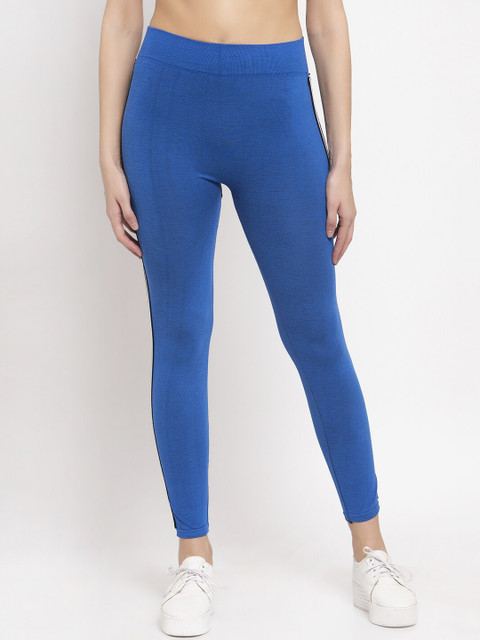 

KLOTTHE Women Blue & White Solid Sustainable Jeggings