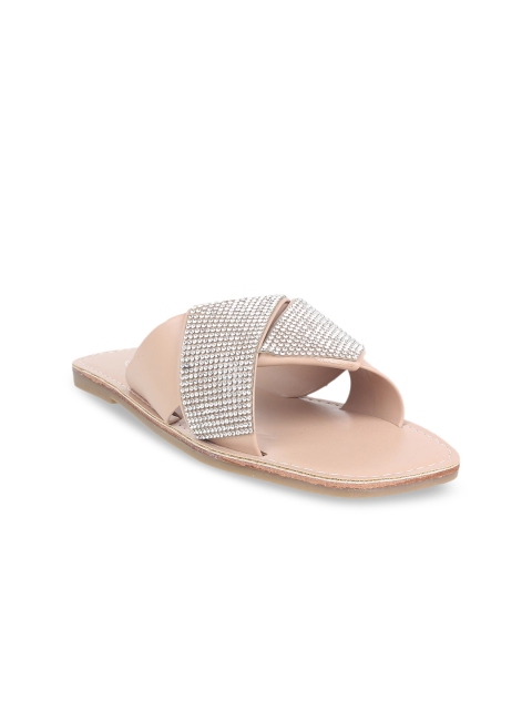 

STEPpings Women Pink Embellished Open Toe Flats
