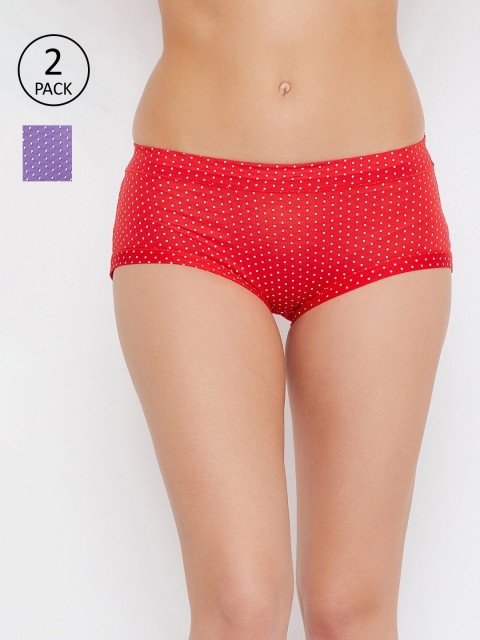 

Secrets by Zerokaata Women Pack Of 2 Assorted Printed Hipster Briefs SZPTY6631A