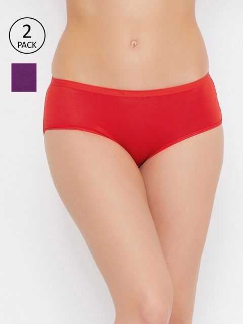 

Secrets by Zerokaata Women Pack Of 2 Assorted Solid Hipster Briefs SZPTY8008B