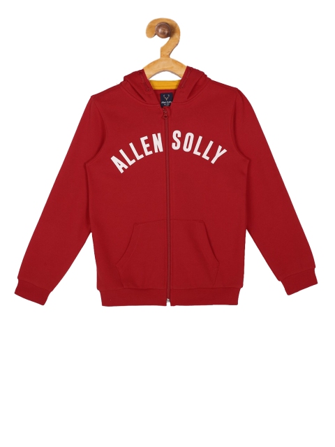 

Allen Solly Junior Boys Red Printed Hooded Sweatshirt