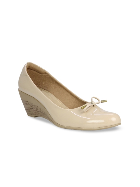 

Inc 5 Women Beige Solid Wedges