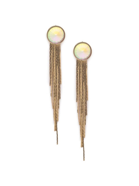 Globus Gold-Plated Contemporary Drop Earrings