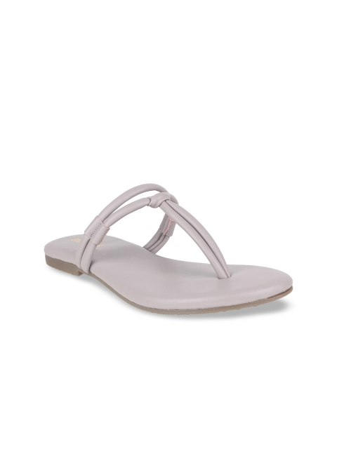 

STEPpings Women Lavender Solid T-Strap Flats