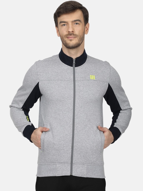 

rock.it Men Grey & Black Solid Tracksuit