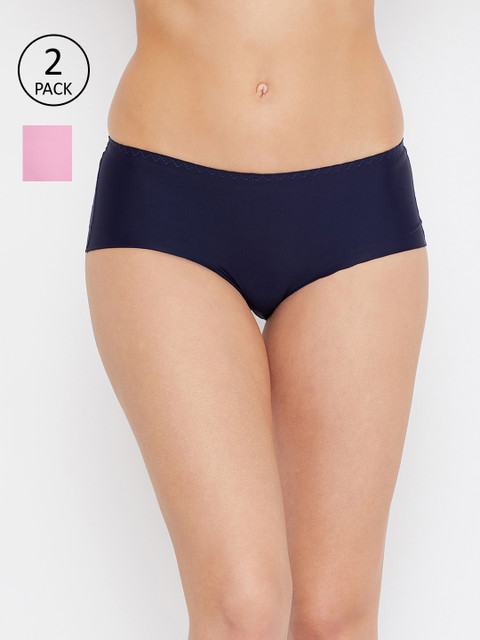

SECRETS BY ZEROKAATA Women Pack Of 2 Assorted Woven Hipster Briefs SZPTY1314B