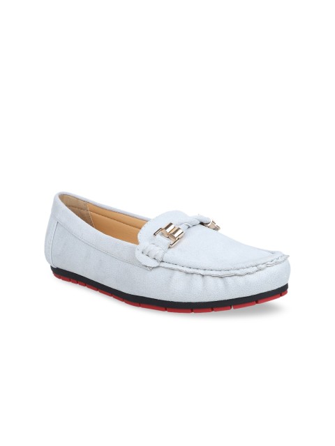

ELLE Women Grey Solid Loafers