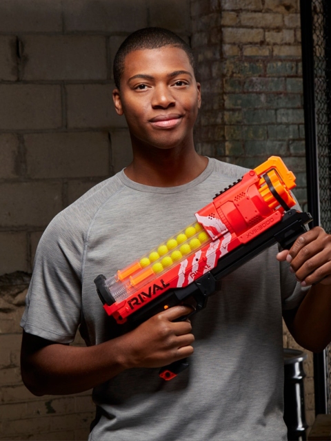 

NERF Kids Red & Black Rival Artemis XVII-3000 Blaster with 30 High-Impact Refill Rounds