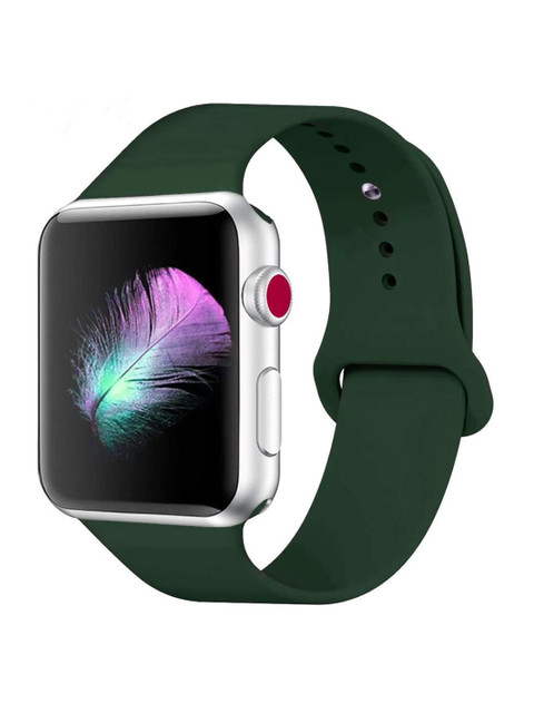 

TREEMODA Unisex Green Silicone Apple iWatch Strap
