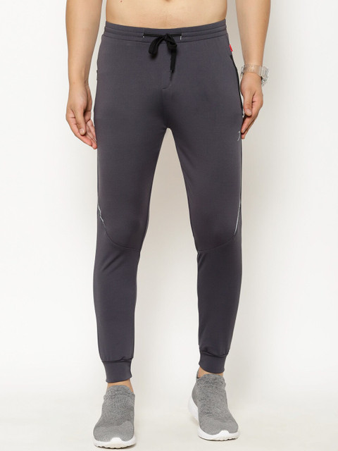 

SAPPER Men Charcoal Grey Solid Slim-Fit Joggers