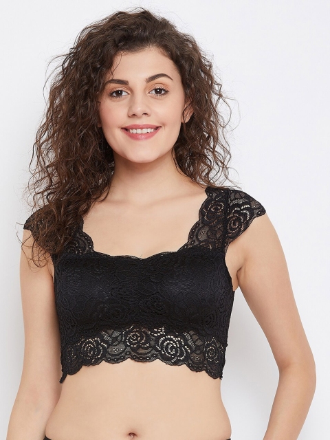 

SECRETS BY ZEROKAATA Black Solid Non-Wired Lightly Padded Everyday Bra SZBLK1332