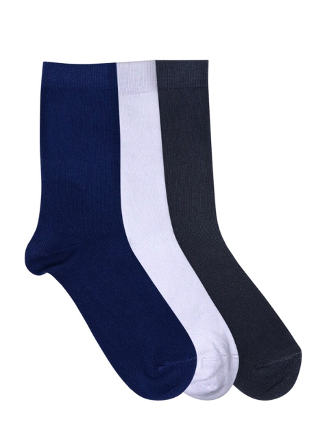 

Mustang Women Pack of 3 Solid Calf-Length Socks, Navy blue