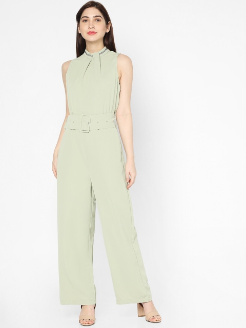 

Deal Jeans Women Green Solid Basic Jumpsuit