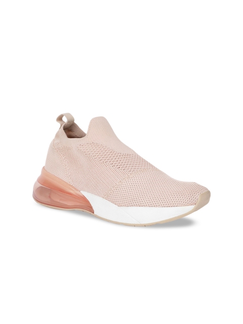 

ALDO Women Beige Slip-On Sneakers