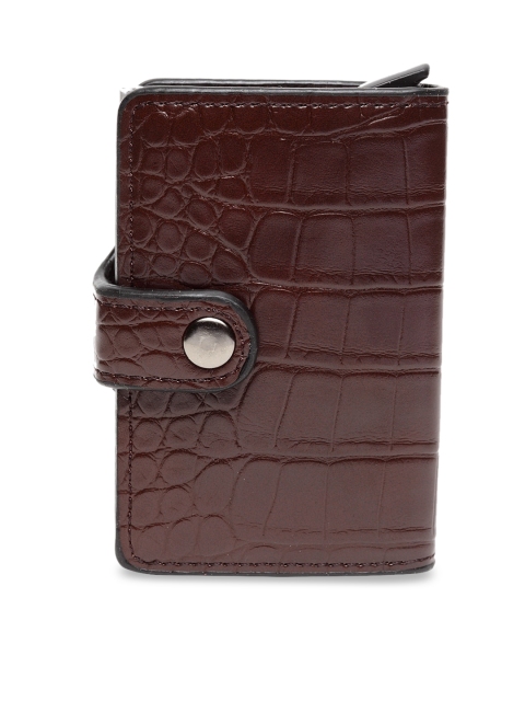 

Apsis Unisex Brown Textured Card Holder