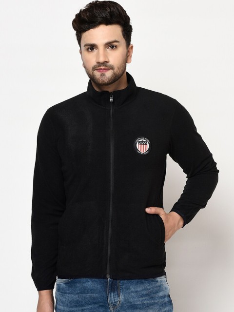 

Octave Men Black Solid Sweatshirt