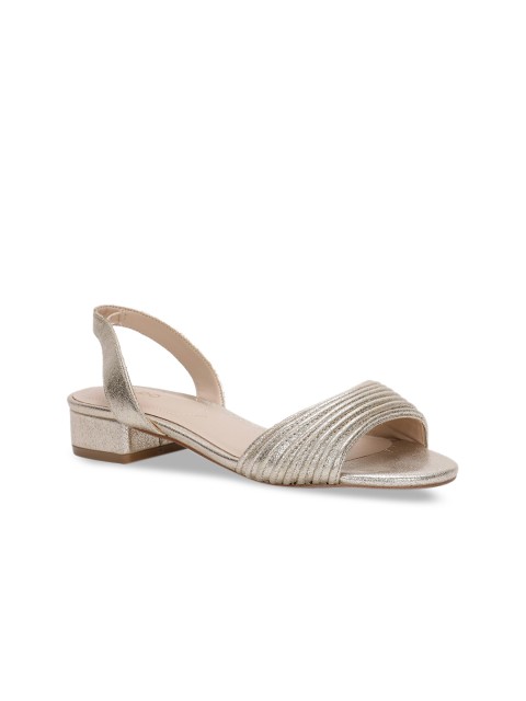 

ALDO Women Gold-Toned Textured Heels