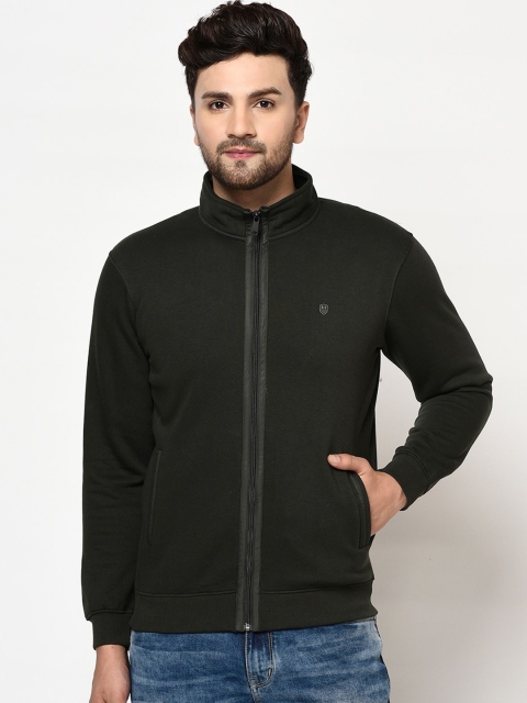

Octave Men Green Solid Sweatshirt