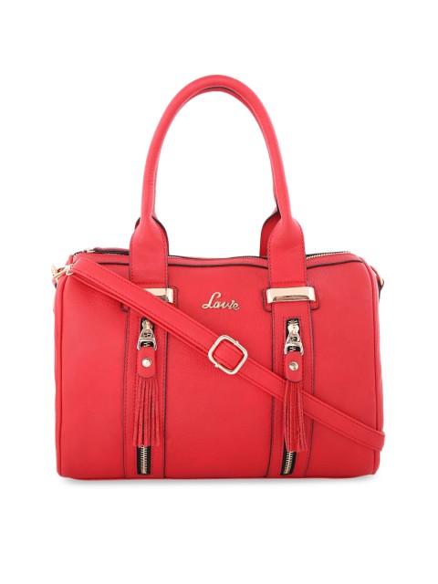 

Lavie Red Solid Handheld Bag