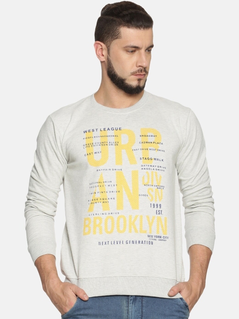 IVOC Men Off-White Printed Sweatshirt