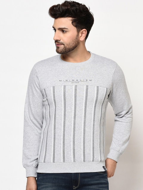 

Octave Men Grey Printed Sweatshirt
