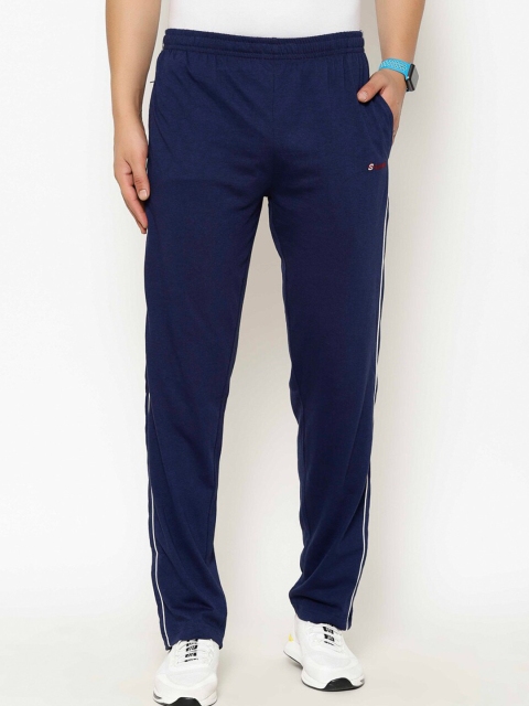 

SAPPER Men Navy Blue Solid Track Pants