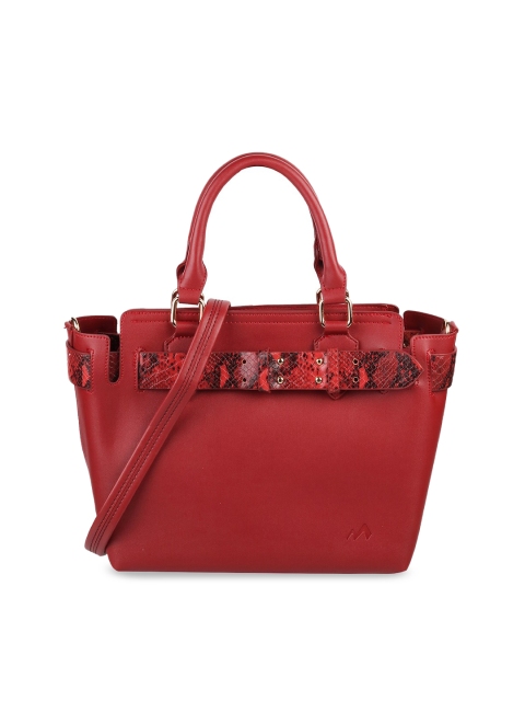 

Metro Maroon Solid Handheld Bag
