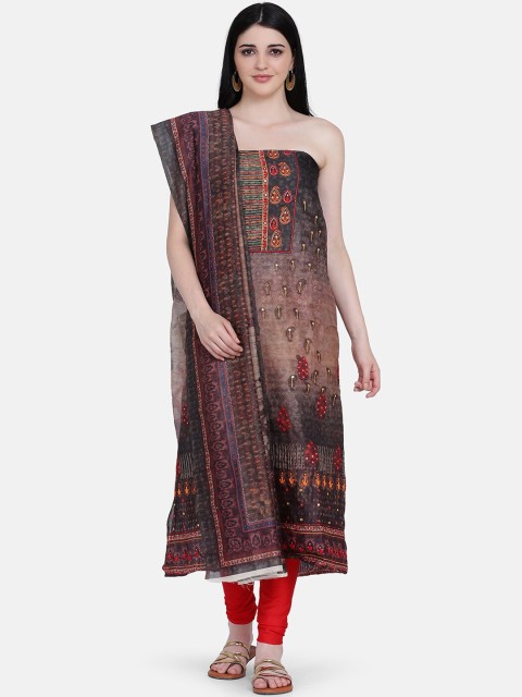 

BOMBAY SELECTIONS Multicoloured Printed Unstitched Dress Material, Multi