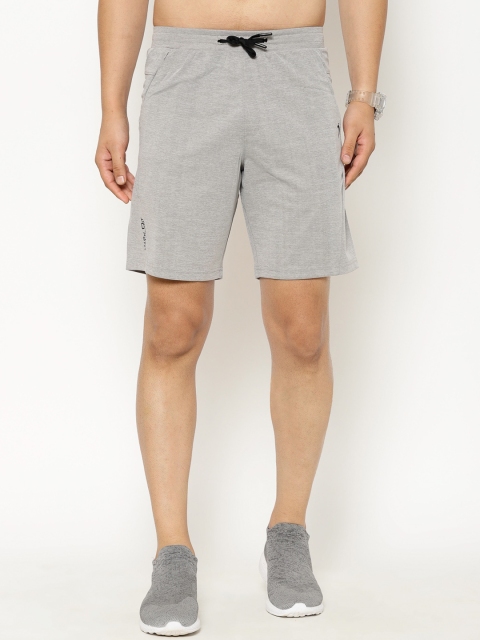 

SAPPER Men Grey Solid Slim Fit Sports Shorts