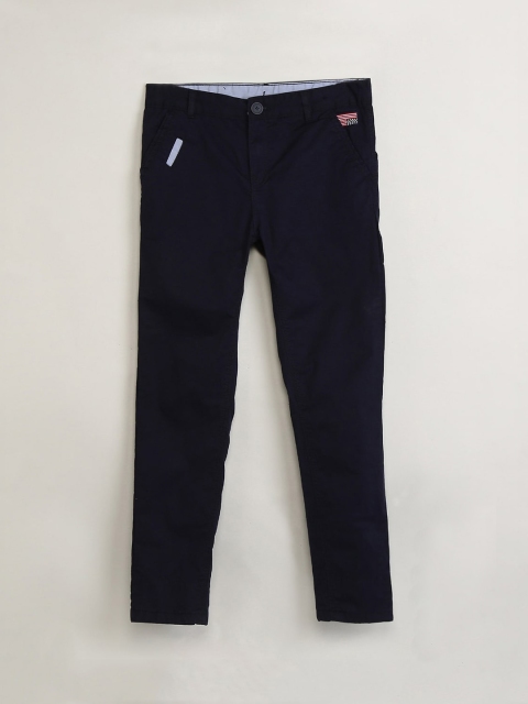 

max Boys Navy Blue Slim Fit Low-Rise Clean Look Jeans