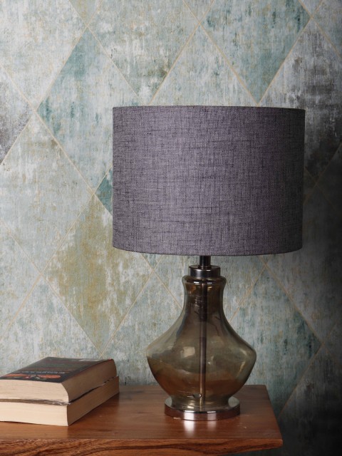 

Grated Ginger Grey Solid Contemporary Table Lamp with Shade