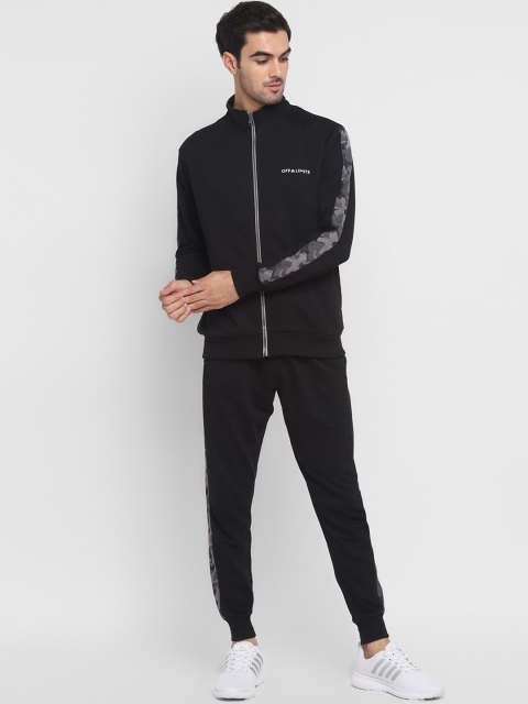 

OFF LIMITS Men Black & Grey Solid Track Suit