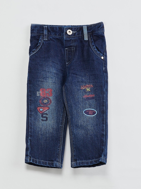max Boys Blue Slim Fit Mid-Rise Clean Look Jeans