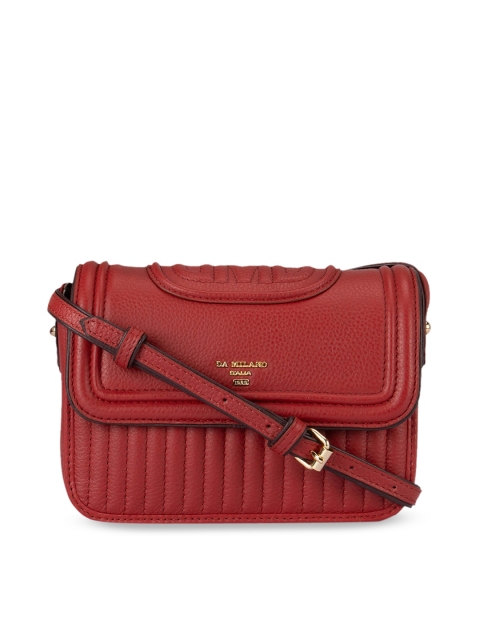 

Da Milano Red Textured Sling Bag