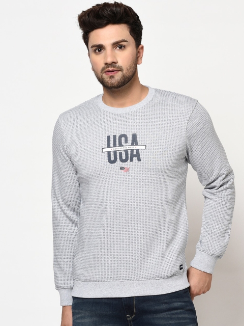 

Octave Men Grey Printed Sweatshirt