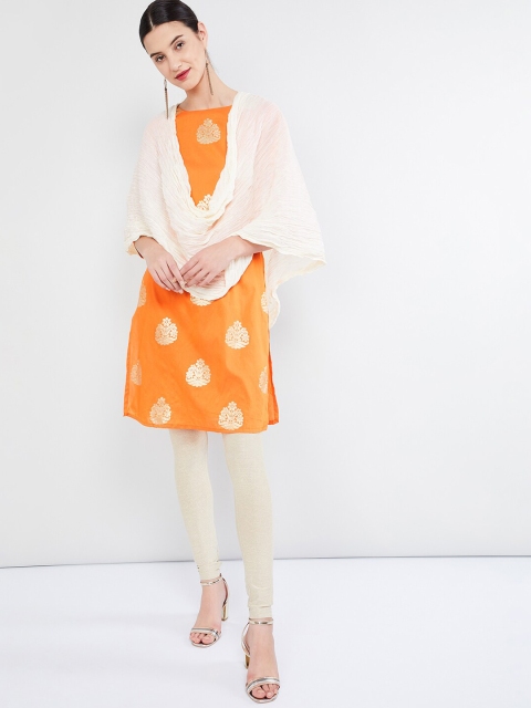 

max Off-White Solid Dupatta