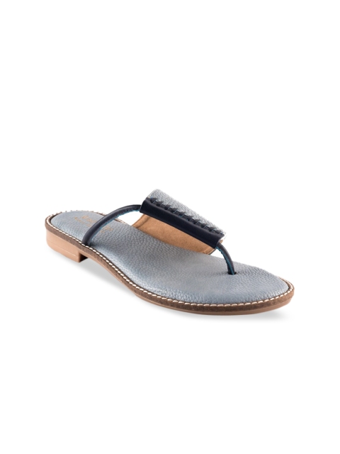 

Kraft Cellar Women Grey Solid PU Open Toe Flats
