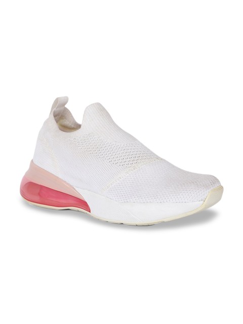 

ALDO Women White Woven Design Synthetic Mid-Top Slip-On Sneakers