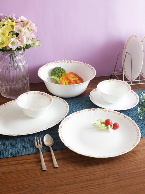 

Living Essence Fiesta Petal Opal Dinner Set 33 Pieces, White