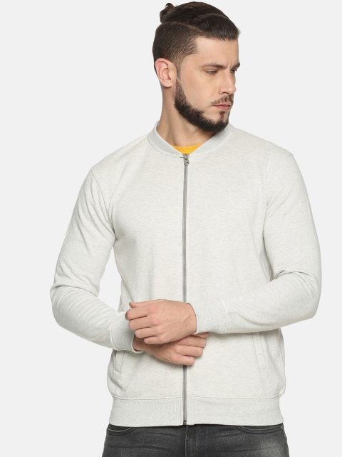 

IVOC Men Off-White Solid Sweatshirt