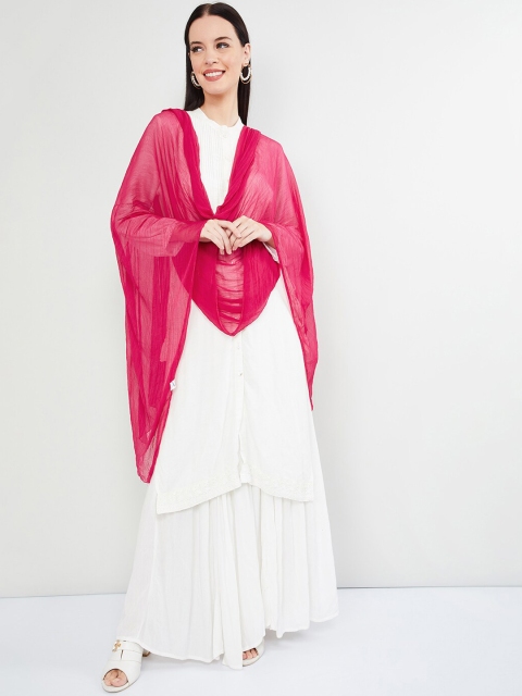 

max Fuchsia Solid Dupatta