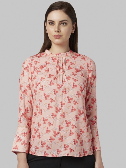 

Park Avenue Woman Women Orange Floral Printed Top