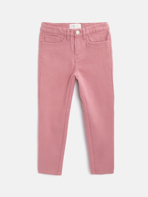 

Cherry Crumble Girls Pink Regular Fit Mid-Rise Clean Look Jeans